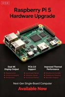 热销 Raspberry Pi 5 1GB/2GB/4GB/8GB/16GB 2.4GHz CPU频率 4/6核 64位虚拟化支持服务器