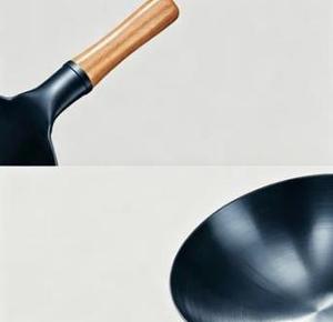 <span class=keywords><strong>Wok</strong></span> de hierro precurado con fondo redondo y mango de abedul, sartén para freír con mango de madera - Product Image 2