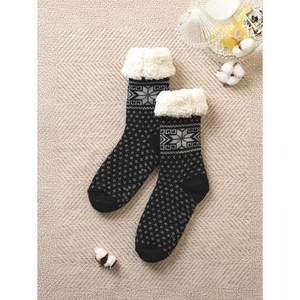 DOM Fur-Line Chaussettes de couchage noires Taille unique Longueur de l'équipage Respirant et Chaud Nylon Logo personnalisé Tricoté pour le Printemps Eté - Product Image 1