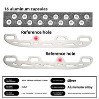 Sepasang Pisau Seluncur Es Short Track Speed Skating Bahan Aluminium Alloy 253mm Anak-anak 290mm Dewasa Ketebalan 3mm