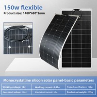 Panneau solaire flexible 150W, module photovoltaïque pliable, léger et mince, pour voiture, tente, recharge extérieure – Produit transfrontalier très demandé