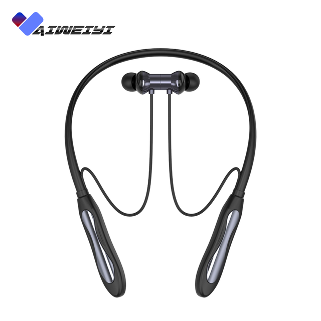 MZ-93 Custom Logo Magnetic Neckband Earphones Anti-lost Design Wireless Sport Headset with Quick Answer Call Function