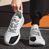 Chaussures d'arbitre chaussures de basket-ball basses pour hommes maille respirante anti-dérapant résistant à l'usure baskets de sport absorbant les chocs