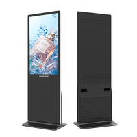HUSHIDA 43 50 55 65 75 pouces support vertical écran publicitaire lcd signalisation numérique totem led affichage pour exposition