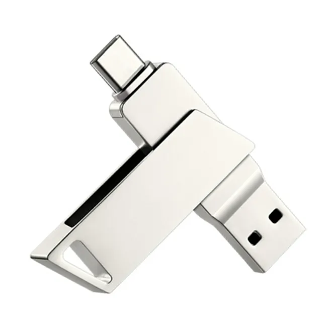 Super qualité vitesse rapide 2 en 1 C port memorias clé usb pour iphone ipad mac c to A usb gadgets téléphone mobile OTG cle usb