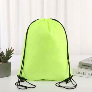 Promotion Custom Logo Wholesale Polyester Zipper <b>Backpack</b> <b>Drawstring</b> Sports Gym Storage Bag for Packing - Product Image 6