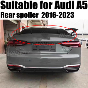 สปอยเลอร์หลังคาร์บอนไฟเบอร์ทรง R สำหรับ AUDI A5 S5 RS5 B9 Coupe 4 ประตู ปี 2016-2023 วัสดุ FRP คาร์บอนฟอร์จ - Product Image 1
