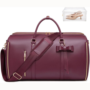 Muestra Gratuita, Bolsa de Viaje de PU de Moda al por Mayor, Bolsa de Transporte Tipo Duffel para Hombre, Impermeable, Plegable, con Cierre, Bolsa de Negocios - Product Image 2