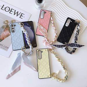 เคสโทรศัพท์หนังขายดีจากโรงงานพร้อมสายคล้องผ้าพันคอสร้อยข้อมือใช้ได้กับ Samsung Galaxy <span class=keywords><strong>Z</strong></span> <span class=keywords><strong>Fold</strong></span> 6 VIVO <span class=keywords><strong>Xiaomi</strong></span> <span class=keywords><strong>Fold</strong></span> <span class=keywords><strong>2</strong></span> 3 - Product Image 1