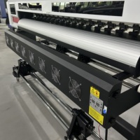 Impresora de Inyección de Tinta de Formato Ancho de Alta Precisión de 1.8m con Cabezal Dual I3200 E1, Plotter Eco Solvente para Lonas Flexibles y Lona