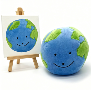 Ballon de football en <span class=keywords><strong>peluche</strong></span> personnalisé réversible, jouet en <span class=keywords><strong>peluche</strong></span>, mascotte de la Terre, jouets en <span class=keywords><strong>peluche</strong></span> réversibles - Product Image 1