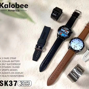Kalobee Sk37 Thông Minh Đồng Hồ Bt Cuộc Gọi 1.53Inch Màn Hình IP68 Không Thấm Nước Nhịp Tim Người Đàn Ông Ngoài Trời Thể Thao Smartwatch Với 3 Dây Đeo - Product Image 4
