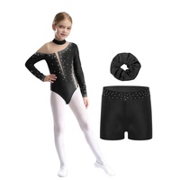 Ensemble de vêtements de danse pour enfants de 6 à 16 ans, costume de danse de scène pour filles, vêtements de performance, danse artistique, patinage artistique rythmique, justaucorps de gymnastique
