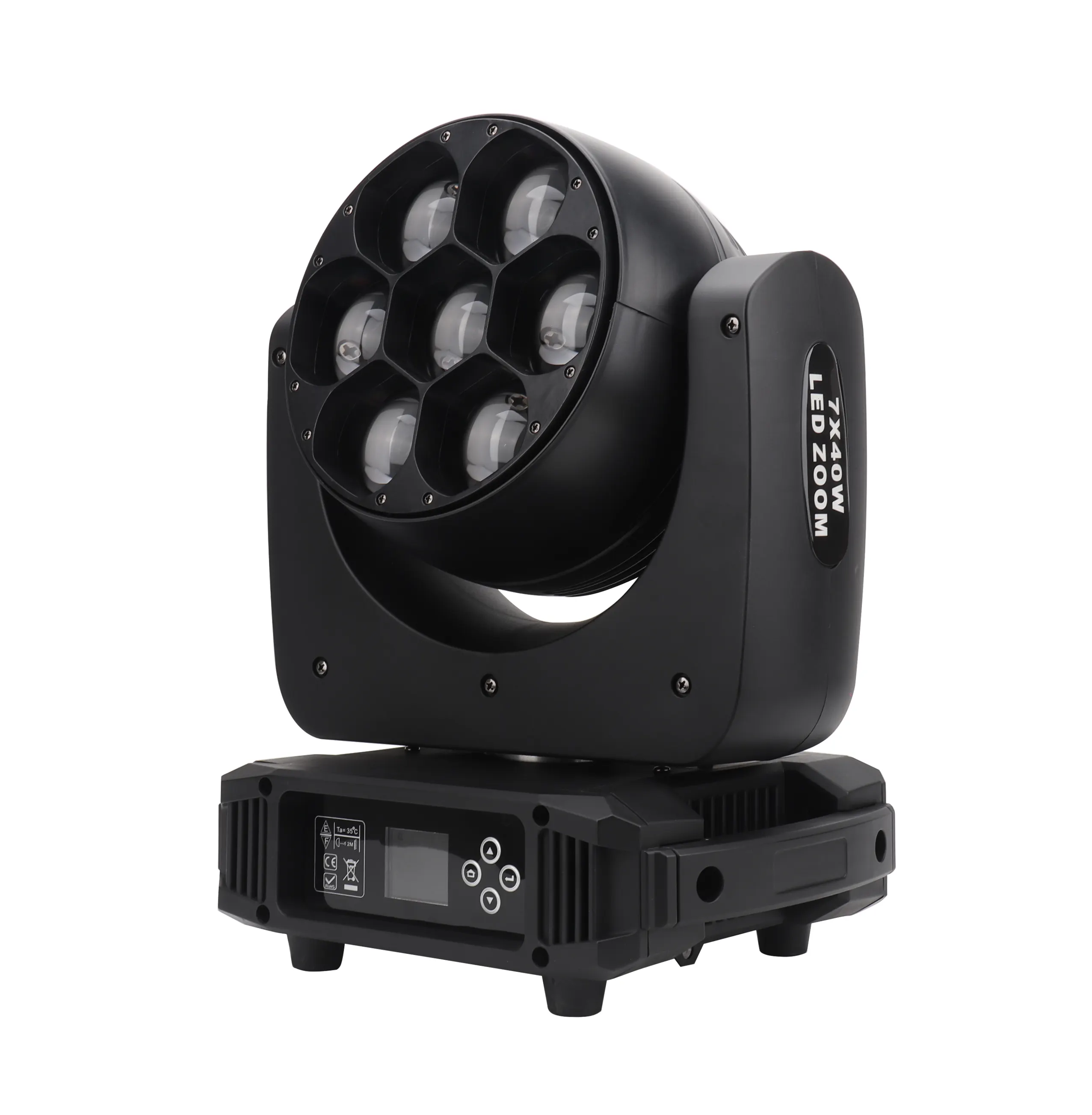 7x10W RGBW 4In1 LED Mini Bee Eye Beam Light DMX512 Moving Head Light DJ/Fest/Home /Show /Bar/Stage /Party Light Stage Machine