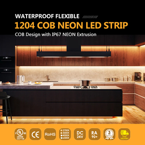 Bande néon en silicone imperméable IP67 24v, bande néon LED flexible pour la décoration intérieure, éclairage mural extérieur - Product Image 5