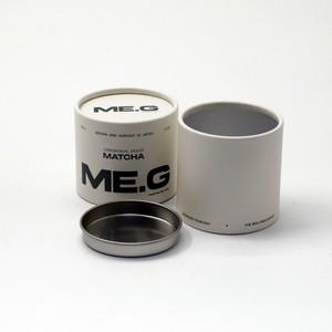 Emballage en tube de papier biodégradable personnalisé de qualité alimentaire, emballage composite en papier pour les feuilles de thé, le matcha en poudre - Product Image 6