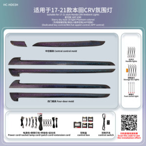 Luz Ambiental LED para Automóvil Honda CRV 2017-2022, Luz Dinámica Decorativa para Puerta e Instrumentos - Product Image 2