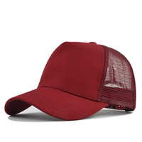 Gorra de Béisbol Transpirable de 5 Paneles en Color Sólido con Ala Ancha, Sombrero de Pana para el Sol con Visera Publicitaria de Puntos y Malla con Personalidad