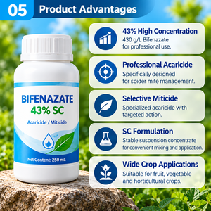 <span class=keywords><strong>Insecticida</strong></span> HYH Bifenazate 43% SC para Frutas y Verduras, contra el Ácaro Araña, en Botellas de HDPE de 500ml, 1L y 5L - Product Image 5