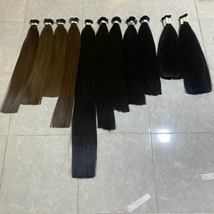 100% Remy Pleine Russe Cuticules de Cheveux Humains Extensions 0.5 g/s 1 g/s 100 Brins JE V U Bout PLAT Pré Bond plat Pointe en Extensions de Cheveux - Product Image 6