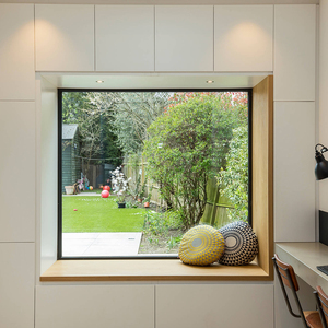 Bão tác động cửa sổ nhôm siêu lớn kính sàn đến trần đôi kính hình ảnh cửa sổ cố định - Product Image 1