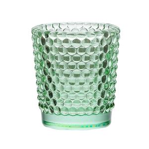 Bougeoir à photophore en verre texturé Hobnail coloré, design d'inspiration vintage. Idéal pour l'affichage Tealight, l'ambiance de la maison - Product Image 1