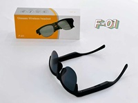 Lunettes de soleil intelligentes F01 pour sports de plein air, sans fil, anti-lumière bleue, étanches, monture tendance, pour la course à pied et le cyclisme