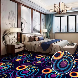 Alfombra de Pared a Pared de Nailon Ignífugo de Alta Calidad con Diseño de Rompecabezas, Alfombra para Hotel de Uso Comercial - Product Image 1