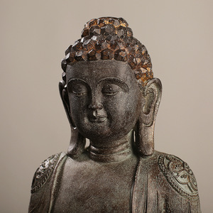 Statue de Bouddha en résine, artisanat décoratif, ornement pour la maison, sculpture d'art zen - Product Image 4