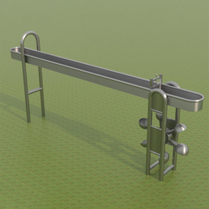 For <strong>Aqua</strong> Play Wet Deck Playground Sprinkler Stainless Steel Amusement <strong>Water</strong> Gate Archimedes Screw for School <strong>Water</strong> Park - Product Image 3