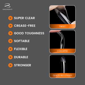 Popular Venta caliente cobertura completa 240 piezas caja de embalaje 12 diferentes tamaños excelente <span class=keywords><strong>precio</strong></span> uñas artificiales medio mate puntas de <span class=keywords><strong>Gel</strong></span> suave - Product Image 6