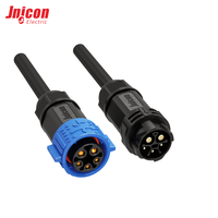 Connecteur circulaire hybride mâle-femelle M25 3+2 broches, 20A 300V IP67, auto-verrouillant, installable sur site, étanche