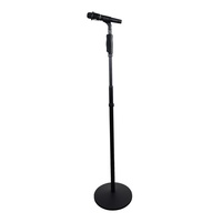 Support de microphone sans fil professionnel robuste en métal avec support de main pour sol