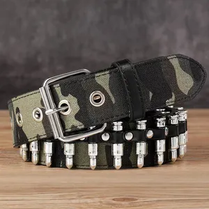 Factory Sale Bullet Rivet Belts Personalized CM Punk Studded Belt For Jeans Hip Hop Punk PU Belts