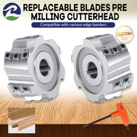 Tête de fraisage pré-fraisage pour machines CNC de travail du bois, inserts en carbure de tungstène TCT, corps en aluminium, marque RENLI
