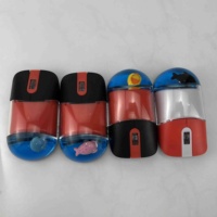 Logo personnalisé 3D flottant USB 2.4Ghz AAA batterie liquide sans fil optique Aqua ordinateur Maus Mysz souris cadeaux d'affaires promotionnels