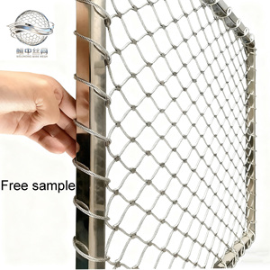 Manufacturer Flexible Stainless Steel Cable Mesh Bird Netting Zoo Wire Fence Rope for Balcony Railing Woven Cutting Welding - Product Image 1
