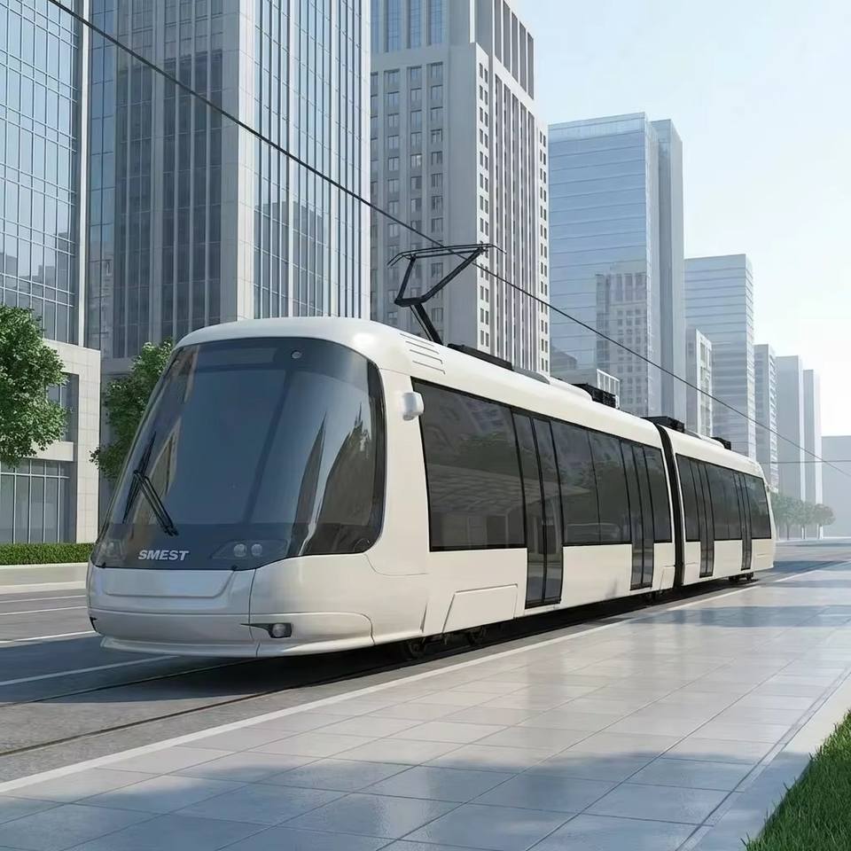 Gradient Cooling Systems Modern Tram Light Rail Vehicle with Streamlined Front Design for ...