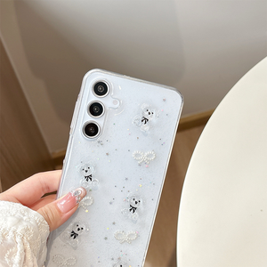 Étui <span class=keywords><strong>de</strong></span> téléphone élégant en forme <span class=keywords><strong>de</strong></span> queue <span class=keywords><strong>de</strong></span> <span class=keywords><strong>sirène</strong></span> avec paillettes, strass 3D et nœud, pour Samsung Galaxy S26 S25 Ultra S24 S23 - Product Image 4
