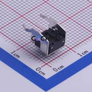 TS-1002N-05526 Tactile Switch Through hole,6x7.5mm Switch Single Pole Single Throw Round Button Right Angle Insert 7.5mm - Product Image 2