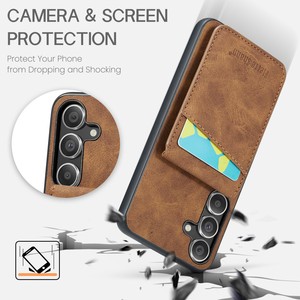 Étui porte-carte antichoc en cuir pu étui de téléphone magnétique pour Samsung S25 Plus s24 <span class=keywords><strong>ultra</strong></span> s23 - Product Image 2