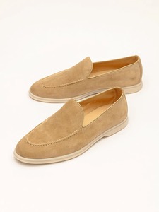 Mocassins en daim et cuir véritable pour femme, modèle 2025, de créateur, de haute qualité, à enfiler, chaussures plates <span class=keywords><strong>d</strong></span>écontractées, style classique de marque populaire - Product Image 2