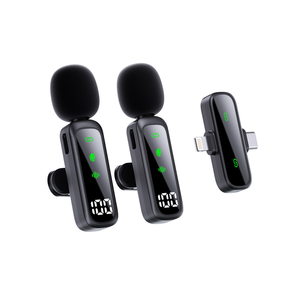 T20 Wireless <strong>Dynamic</strong> <strong>Microphone</strong> <strong>Lavalier</strong> VLOG Live with Omni-directional Pattern and Noise Cancelling Function - Product Image 3