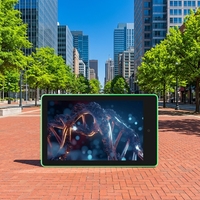 Tablette Android murale OEM 10,1 pouces avec éclairage RGB, PoE RJ45, écran tactile capacitif 10 points, tablette publicitaire