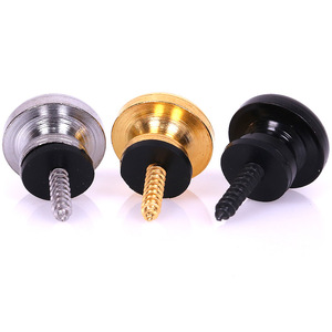 Bouton de sangle de guitare en laiton poli, durable, pour guitare acoustique - Product Image 1