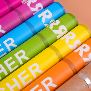 Tubes d'emballage en papier kraft biodégradable, écologiques, 100 % recyclables, impression personnalisée avec logo évanescent - Product Image 4