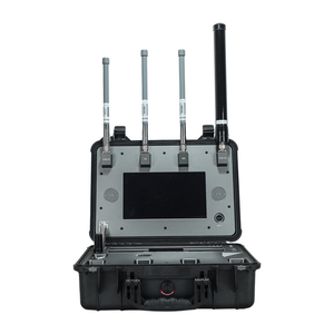 เครื่องตรวจจับโดรนแบบพกพาหลายย่านความถี่ 900M/1.2G/2.4G/5.2G/5.8G ระบบตรวจจับ UAV ระยะไกล กันน้ำ IP66 ครอบคลุมพื้นที่อากาศ 360 องศา - Product Image 4