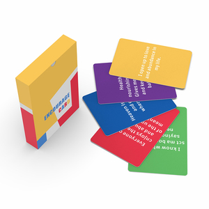 OEM Tùy Chỉnh In Ấn Học Tập Thẻ <span class=keywords><strong>Flash</strong></span> Đầy Đủ Màu Sắc Tarot Thẻ Khẳng Định Boong Cho Trò Chơi Chơi In Thẻ Chơi - Product Image 2