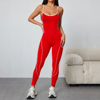Combinaison de sport pour femme, tenue de fitness, de course, de yoga, de sport et d'entraînement, avec effet froncé