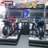 Jeux d'arcade de haute qualité pour salle de jeux, simulateur de conduite, machines d'arcade à pièces, jeux de moto pour deux joueurs
